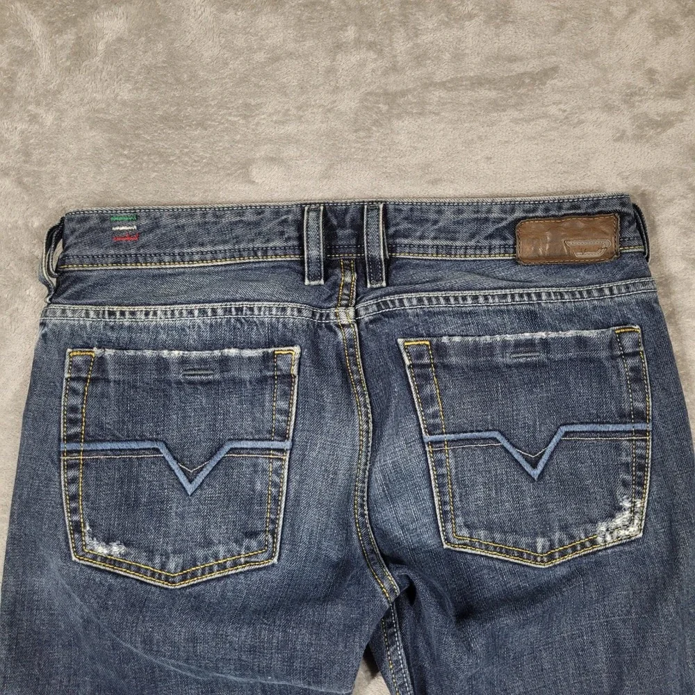 Vintage Diesel Zathan Jeans Mens 29x32 (Fits 31x32) Bootcut Low Rise 0071S Italy